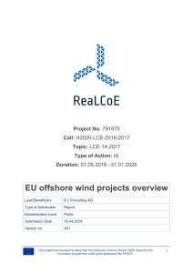 ReaLCoE Report EU knowledge base offshore wind